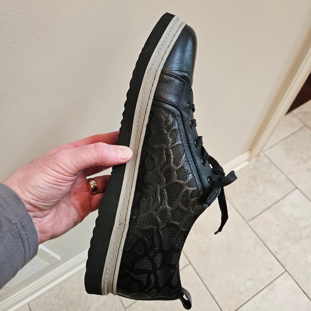 French Connection Men's Leather Oxfords, Black, Sz 13 - Picture 11 of 16
